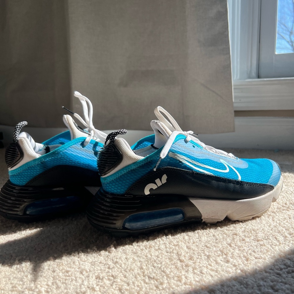 Nike Kids Air Max 2090 Laser Blue and Black Sneakers